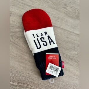 SOLD TEAM USA Olympics Adult Mittens Red White Blue Winter Gloves Licensed
